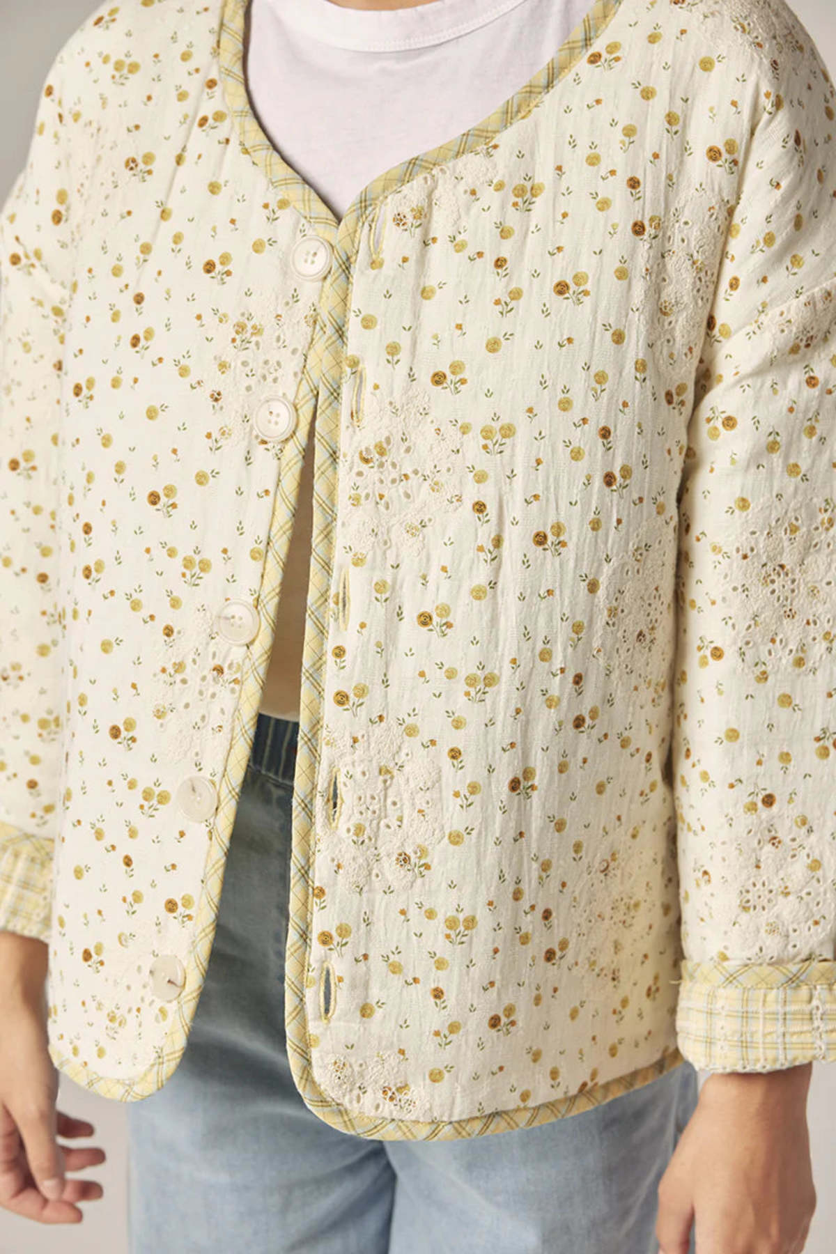 amente Eyelet Reversible Quilted Jacket - Image 15 of 15