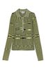 Ganni Spacedyed Knit Polo Top - Thumbnail 1