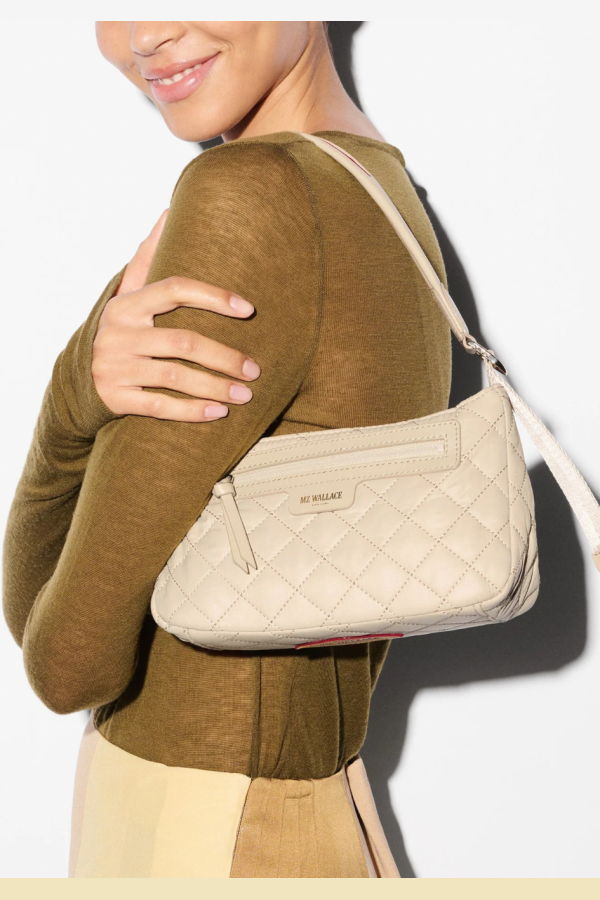mz wallace Small Park Shoulder Bag - Buff