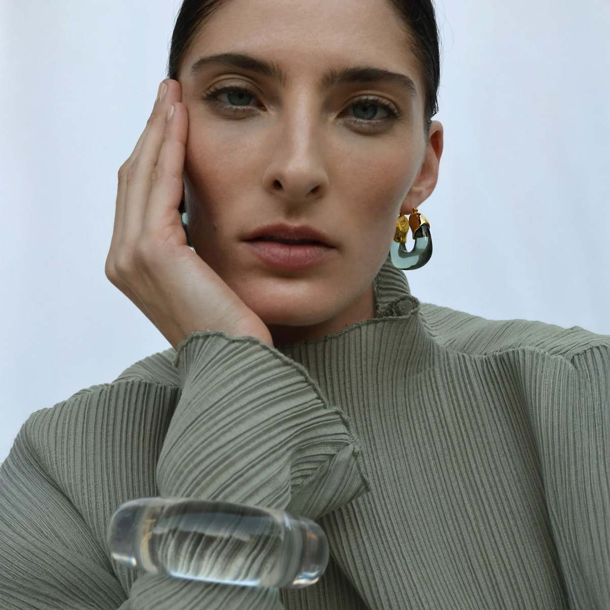 Lizzie Fortunato Arc Cuff Bracelet - Lilac - Image 2 of 5