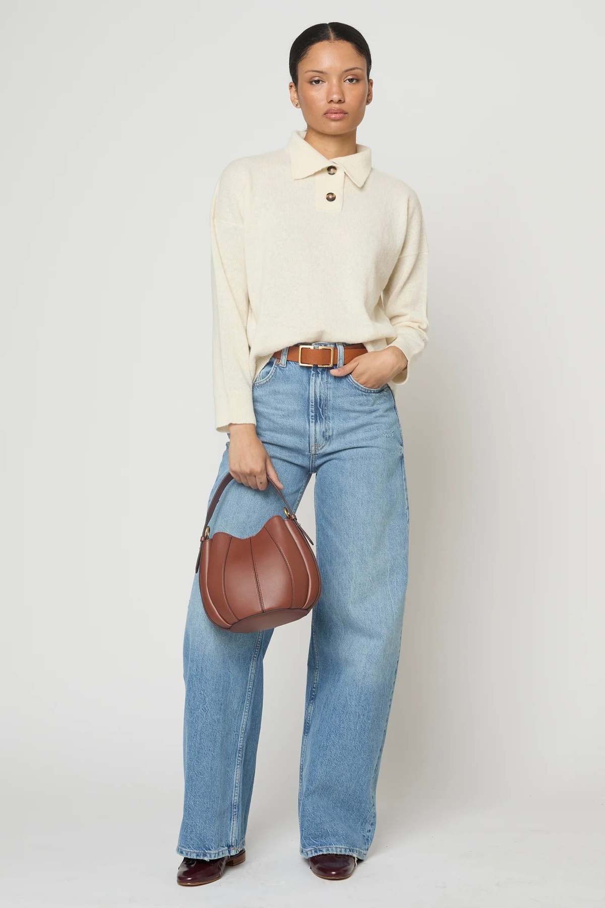 Atelier Delphine Soft Polo Shirt Sweater - Image 4 of 5