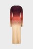 SAEMDI Gradient Knit Dress - Brown - Thumbnail 3