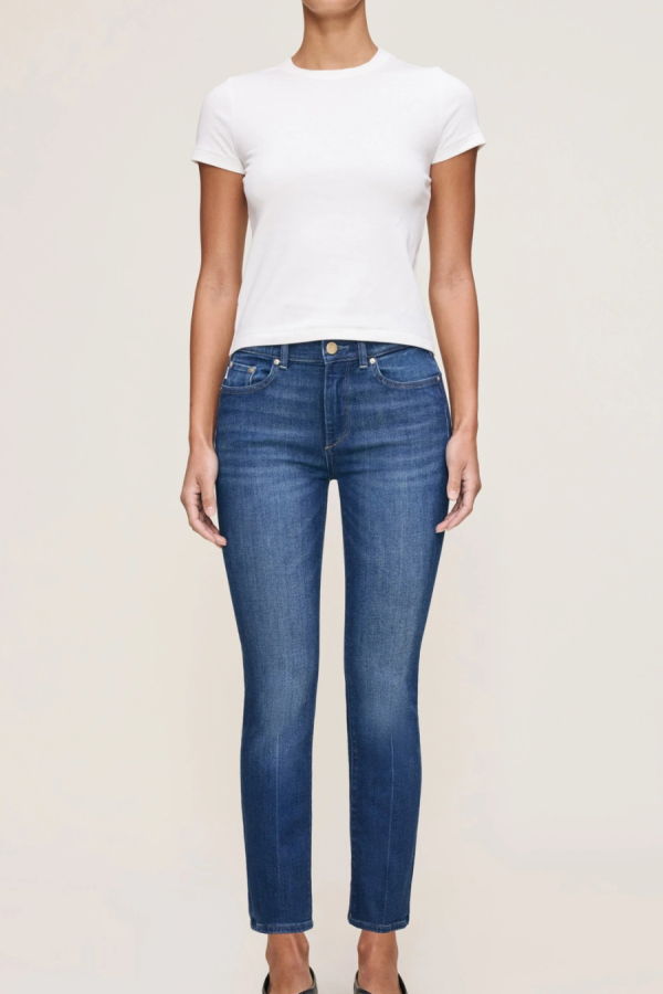 DL 1961 Mara Straight Mid-Rise Instasculpt Jean - Santa Monica