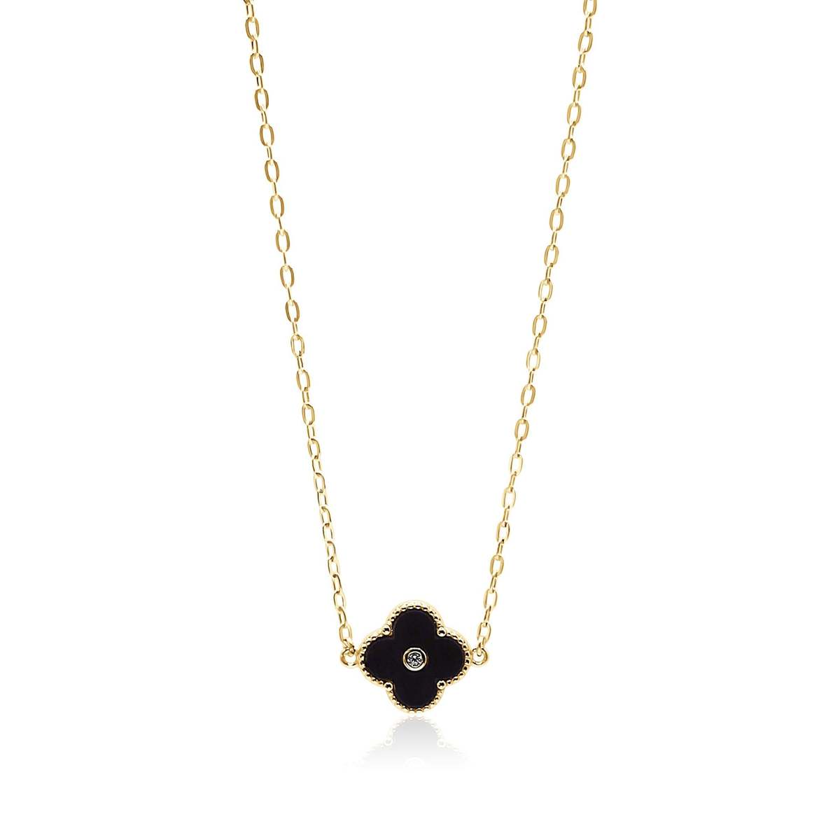 Bowood Lane Arden 14mm Necklace - Black - Image 1 of 3