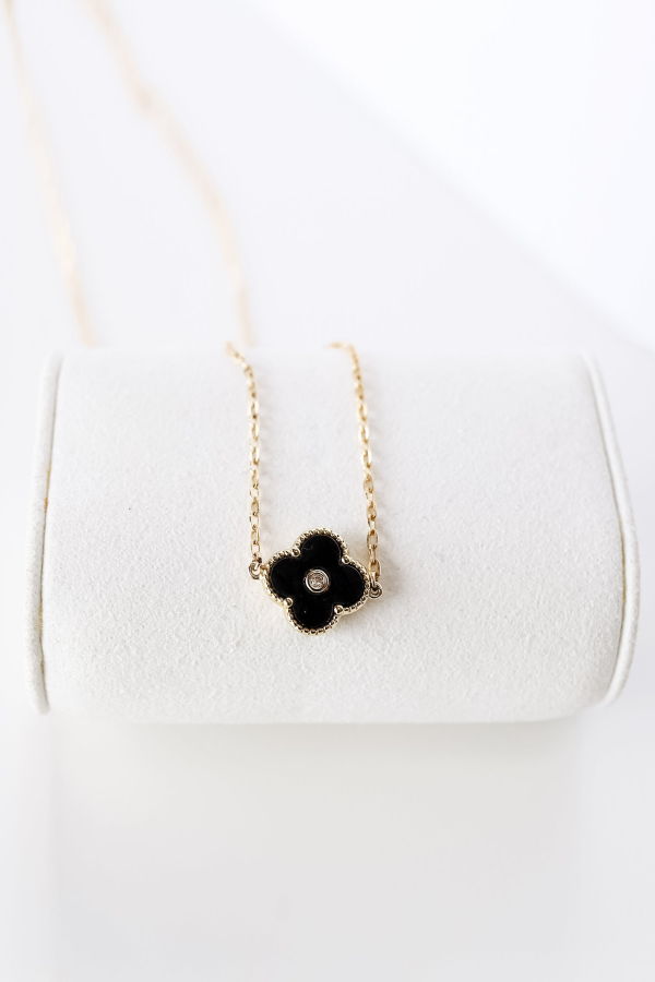 Bowood Lane Arden 14mm Necklace - Black