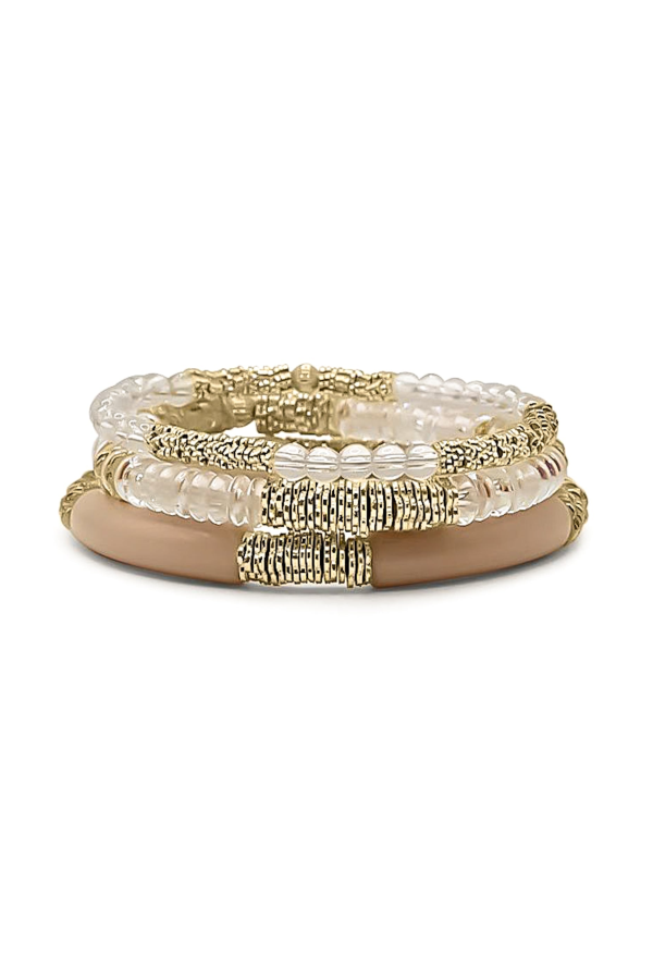 Bowood Lane Clearwater Beach Bracelet Stack - Neutral