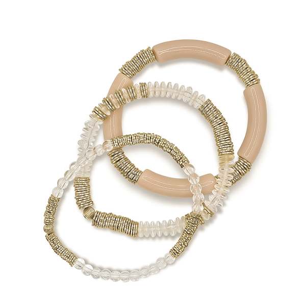 Bowood Lane Clearwater Beach Bracelet Stack - Neutral