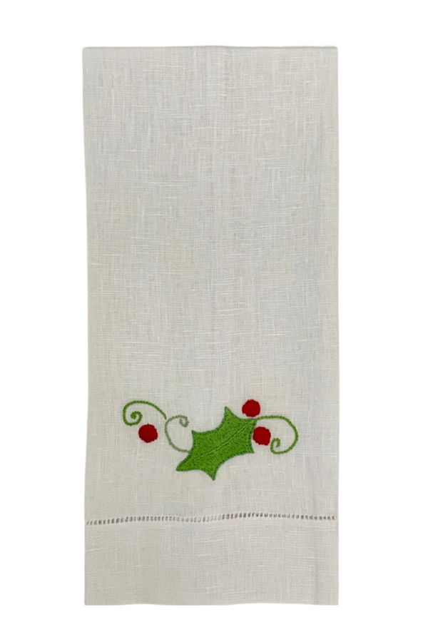 Maison d'Haiti Holly Leaf Tea Towels