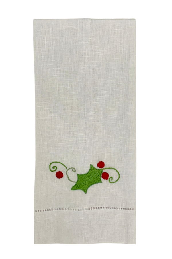Maison d'Haiti Holly Leaf Tea Towels