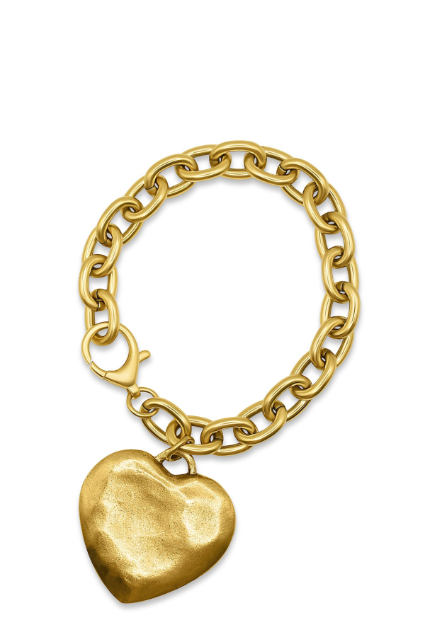 Bowood Lane Monroe Bracelet - Gold/XLG Gold Heart