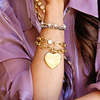 Bowood Lane Monroe Bracelet - Gold/XLG Gold Heart - Thumbnail 2