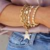 Bowood Lane Prescott Bracelet - Gold/Silver Star - Thumbnail 2