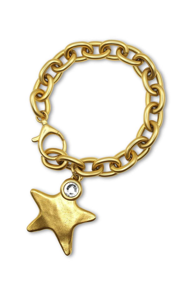 Bowood Lane Prescott Bracelet With CZ - Gold/Gold Star