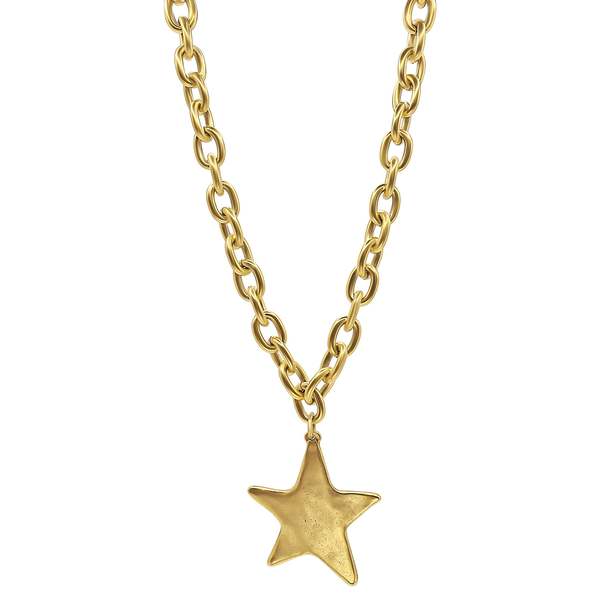 Bowood Lane XLG Prescott Necklace - Gold/Gold Star