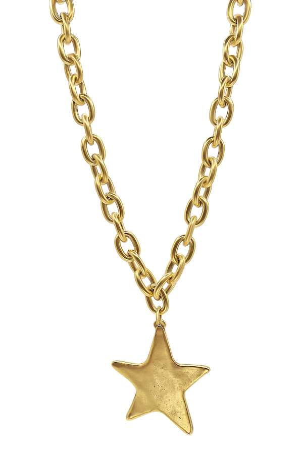 Bowood Lane XLG Prescott Necklace - Gold/Gold Star