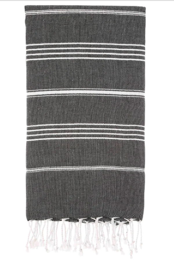 Eco Hilana Pure Series Sustainable Turkish Towel - Black