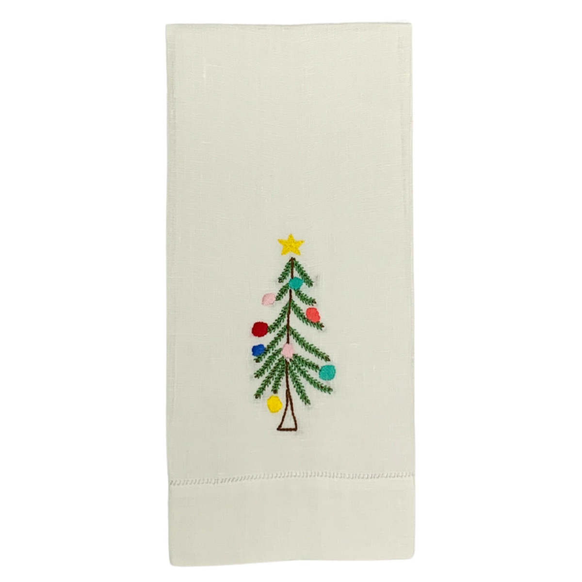 Maison d'Haiti Rustic Christmas Tree Tea Towel - Image 1 of 5