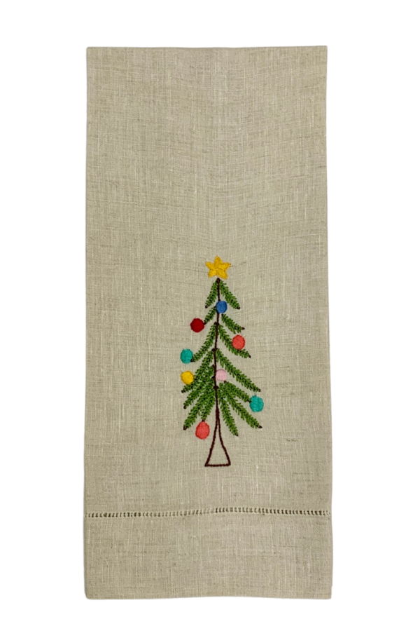 Maison d'Haiti Rustic Christmas Tree Tea Towel