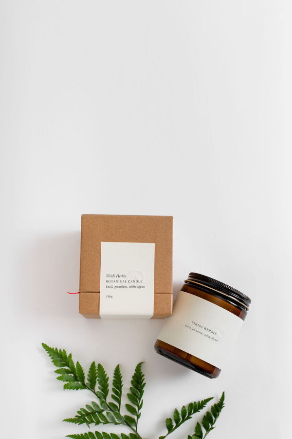 Barratt Riley & Co Viridi Herbis Botanical Candle