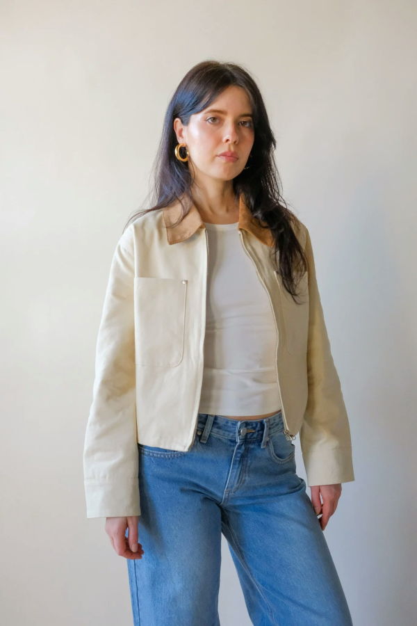 Laurel Canvas Crop Jacket