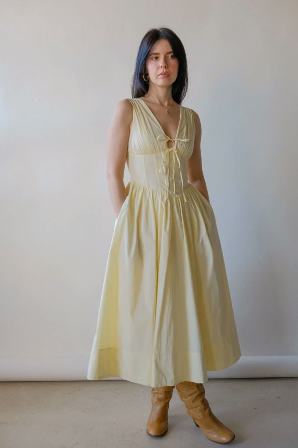 Shae Butter Dress - Yellow