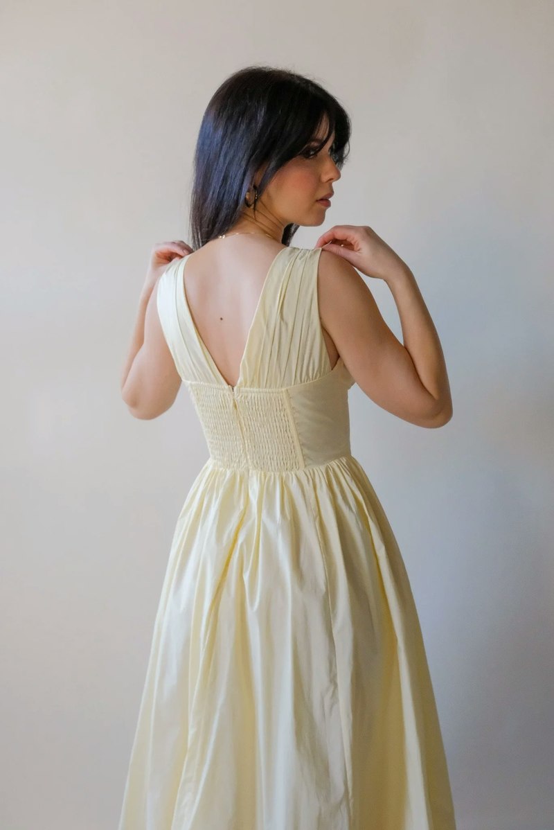 Shae Butter Dress - Yellow