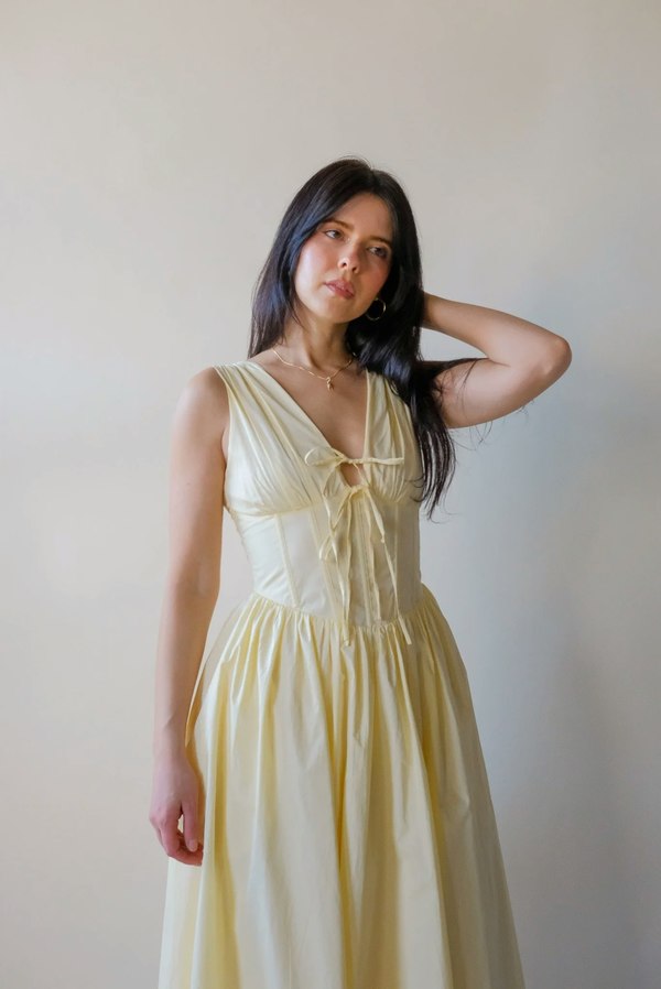 Shae Butter Dress - Yellow