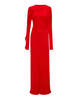 Victoria Beckham Draped Jersey Gown - Red - Thumbnail 1
