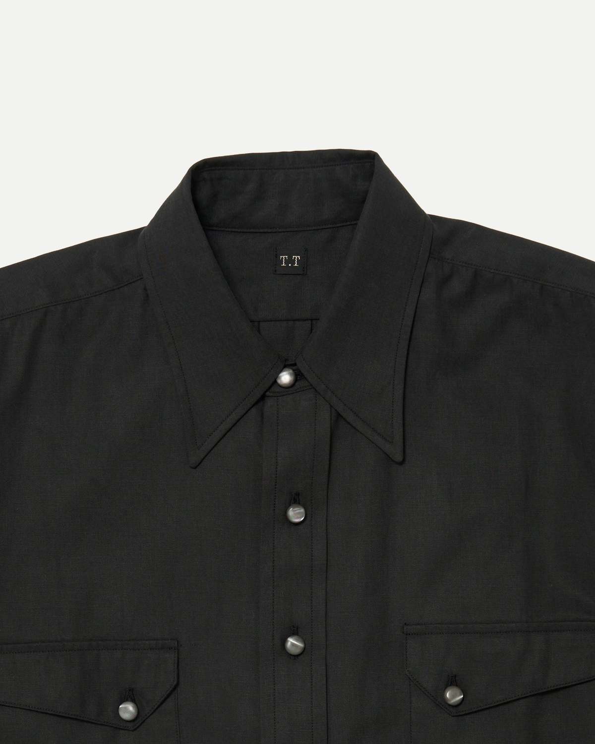Taiga Takahashi Lot.118 Cowboy Shirt - Charcoal - Image 5 of 8