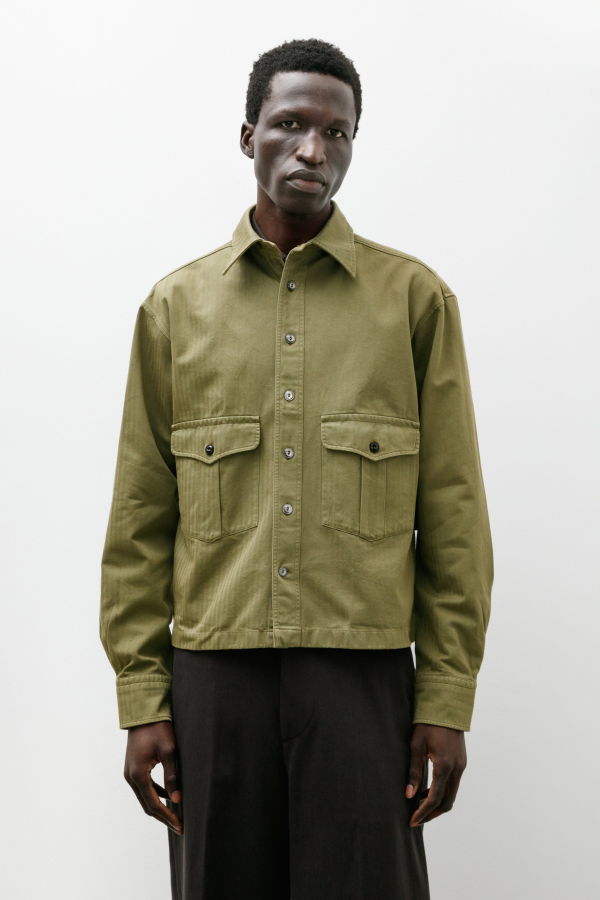 LEJ Mens 2 Pocket Waister Shirt Jacket