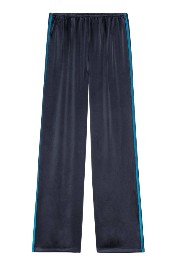 Donni. The Silk Stripe Simple Pant