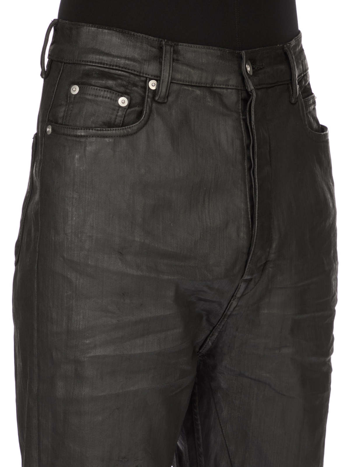 Rick Owens Bolan Bootcut Denim Jeans - Black - Image 5 of 7