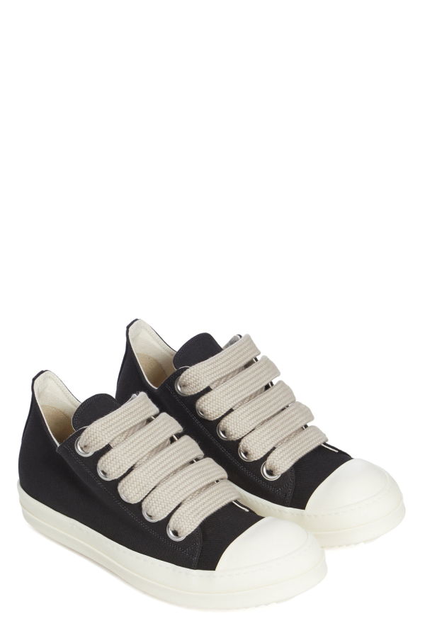 Rick Owens Jumbolace Low Sneakers - Black/Milk