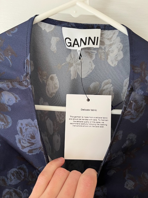 Ganni Printed Satin Mini Dress - Prints