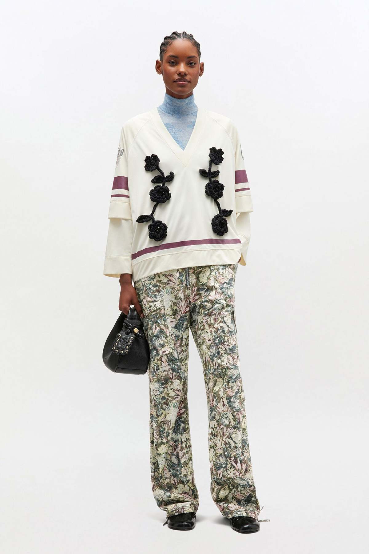 Ganni Tapestry Stretched Cotton Pants - Jadeite - Image 2 of 3