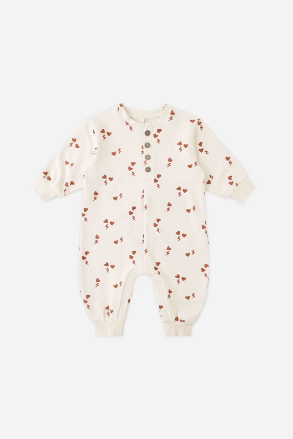 KIDS Quincy Mae Electric Hearts Jumpsuit