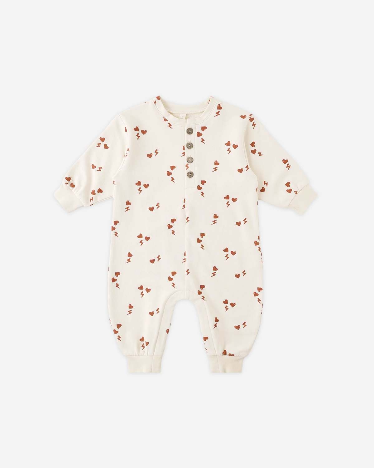 KIDS Quincy Mae Electric Hearts Jumpsuit - Image 1 of 1