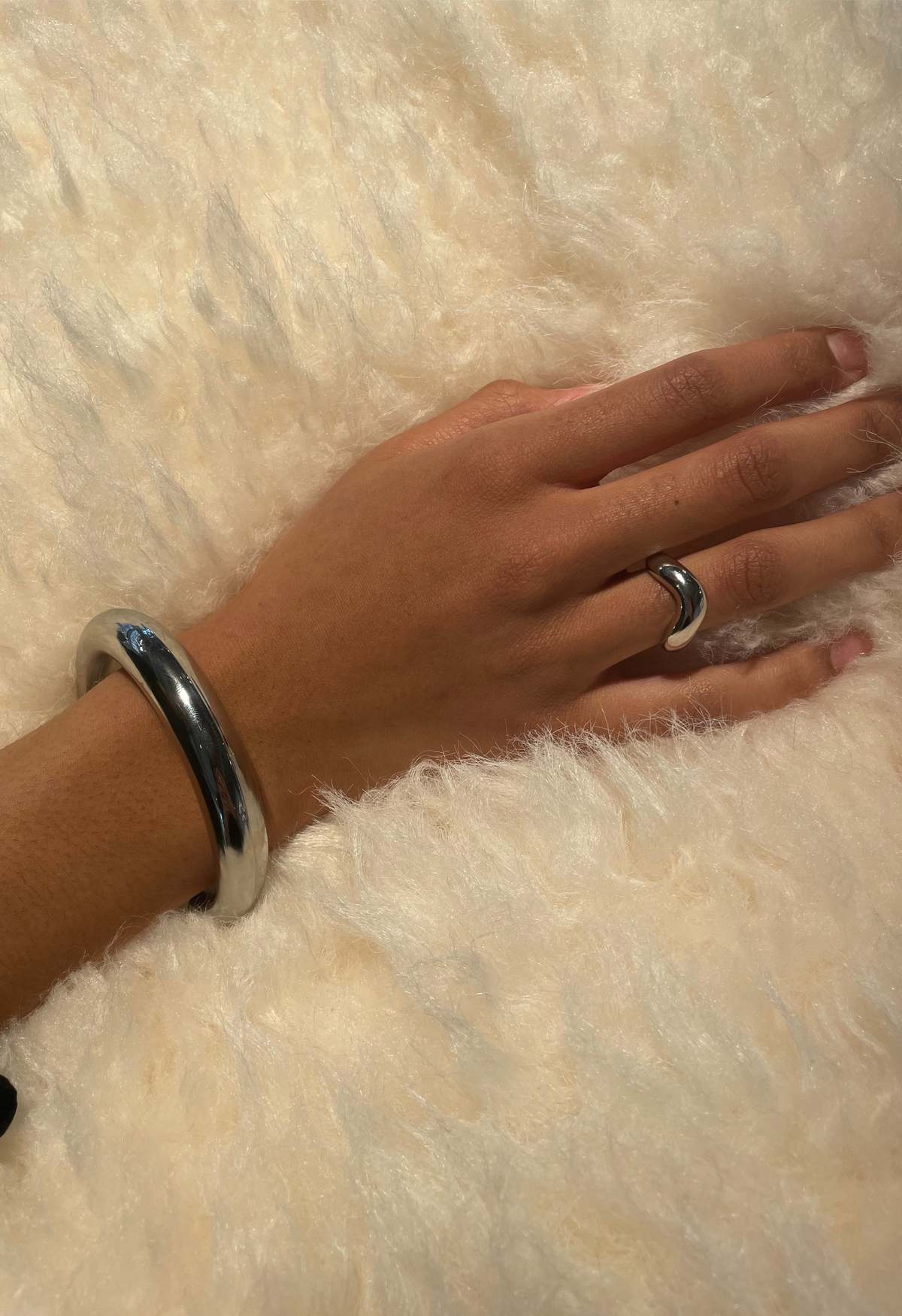 The NKC Store Silver Wave Ring - Image 1 of 2