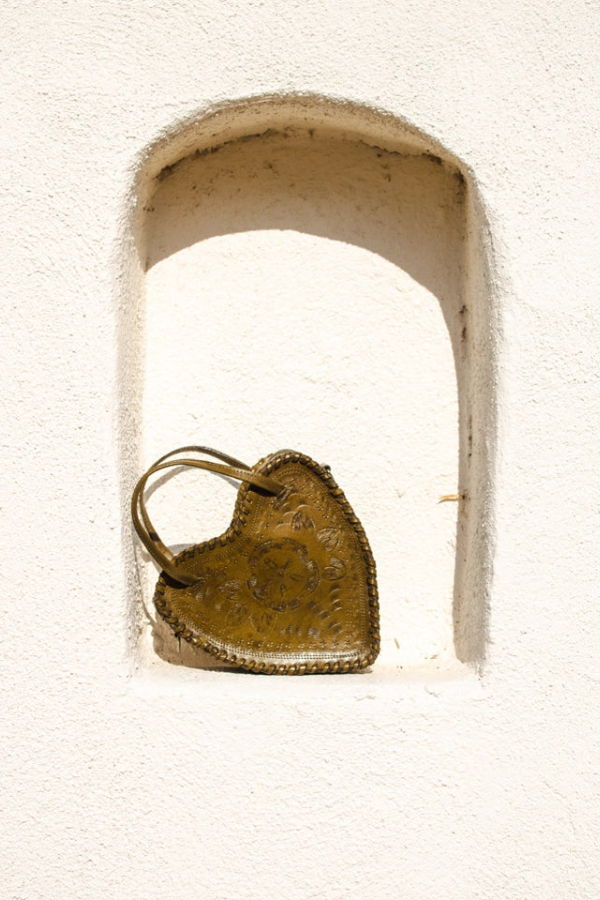 Adela Artisan Made Leather Heart Purse