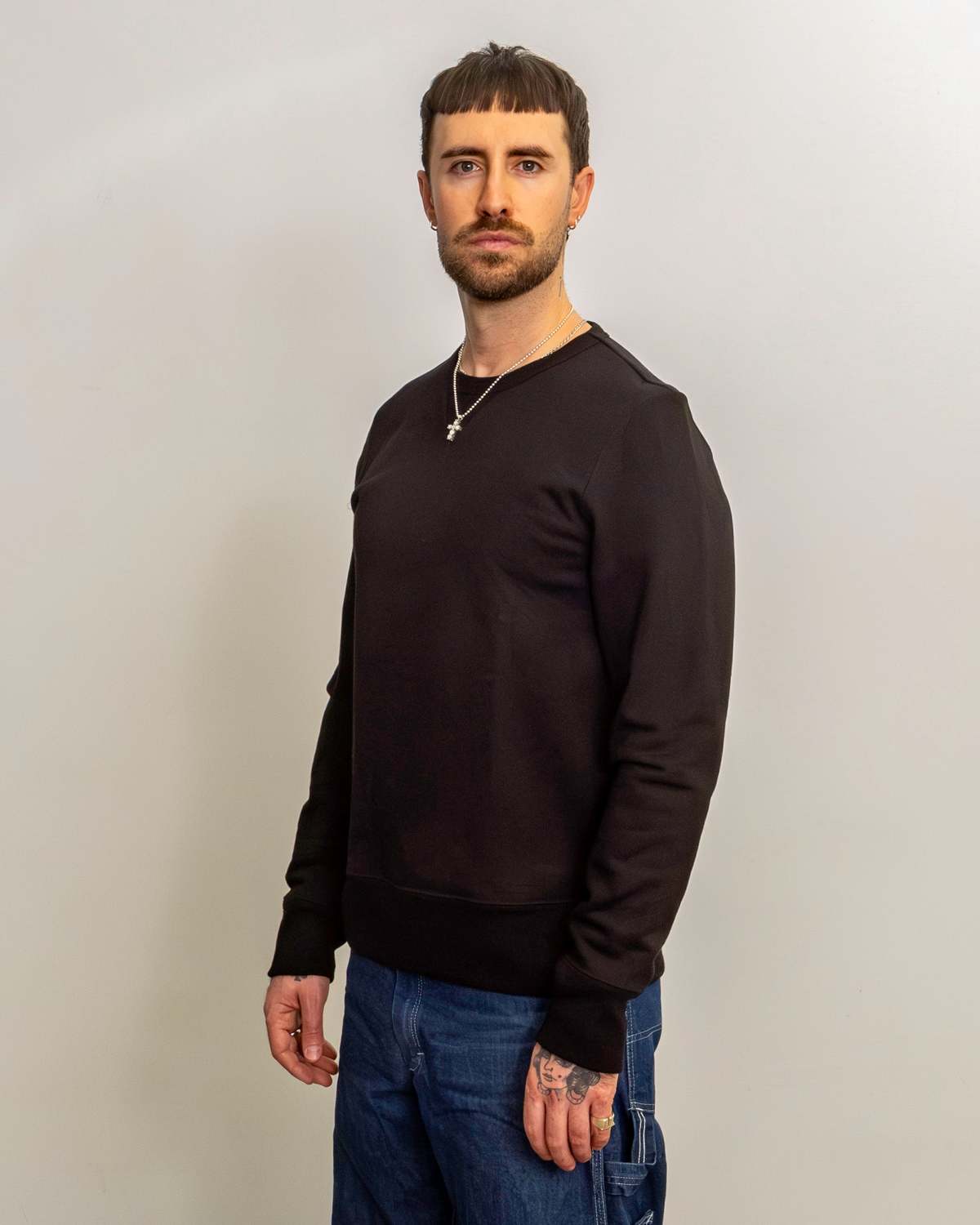 Merz b. Schwanen 3S48 Heavy Loopwheeled Sweatshirt - Image 4 of 5