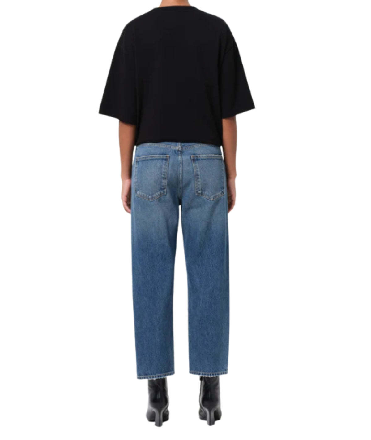 AGOLDE 90's Crop Mid Rise Loose Straight Jeans - Image 2 of 4