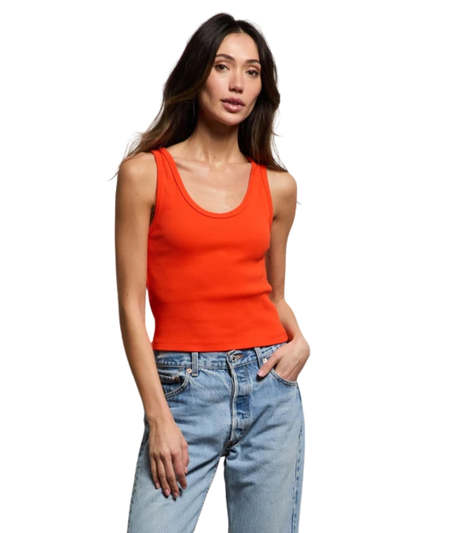 If Six Was Nine Cotton Elongated Tank Top - Black | Garmentory