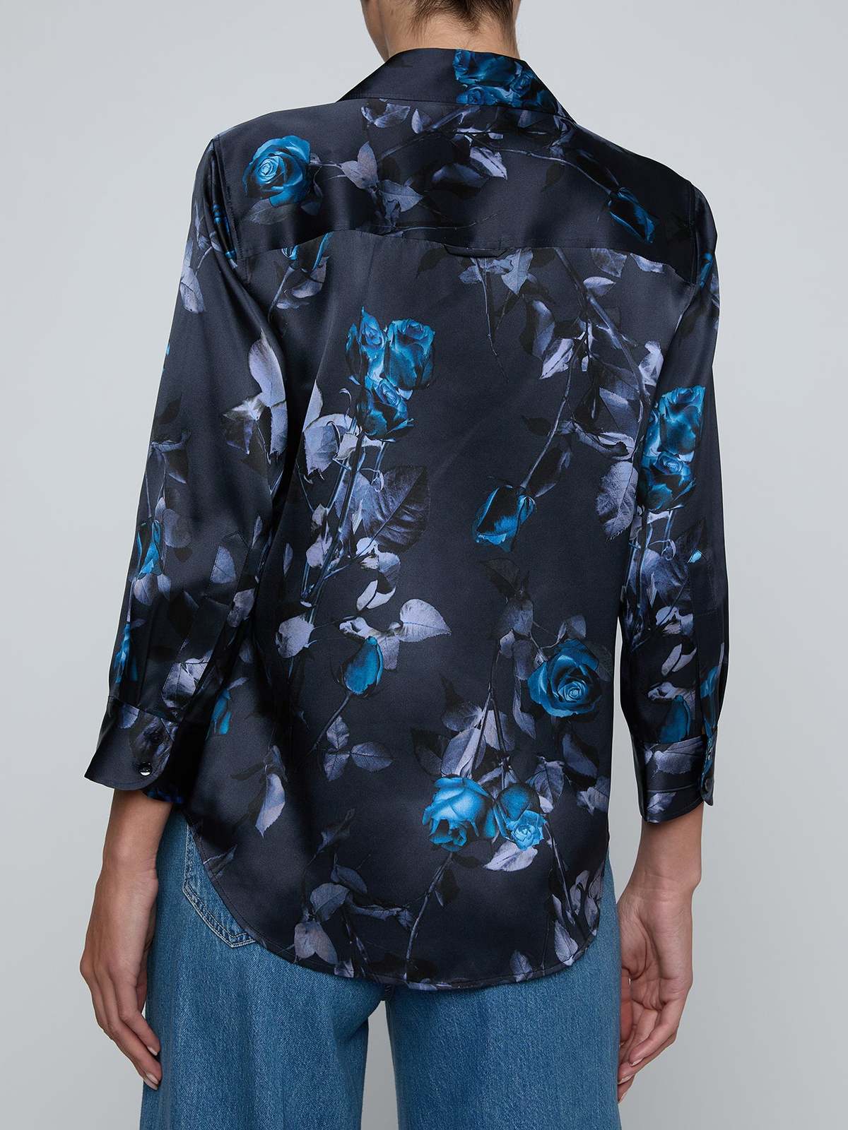 L'agence Dani Blouse Midnight Multi Moon Floral Top - Image 2 of 5