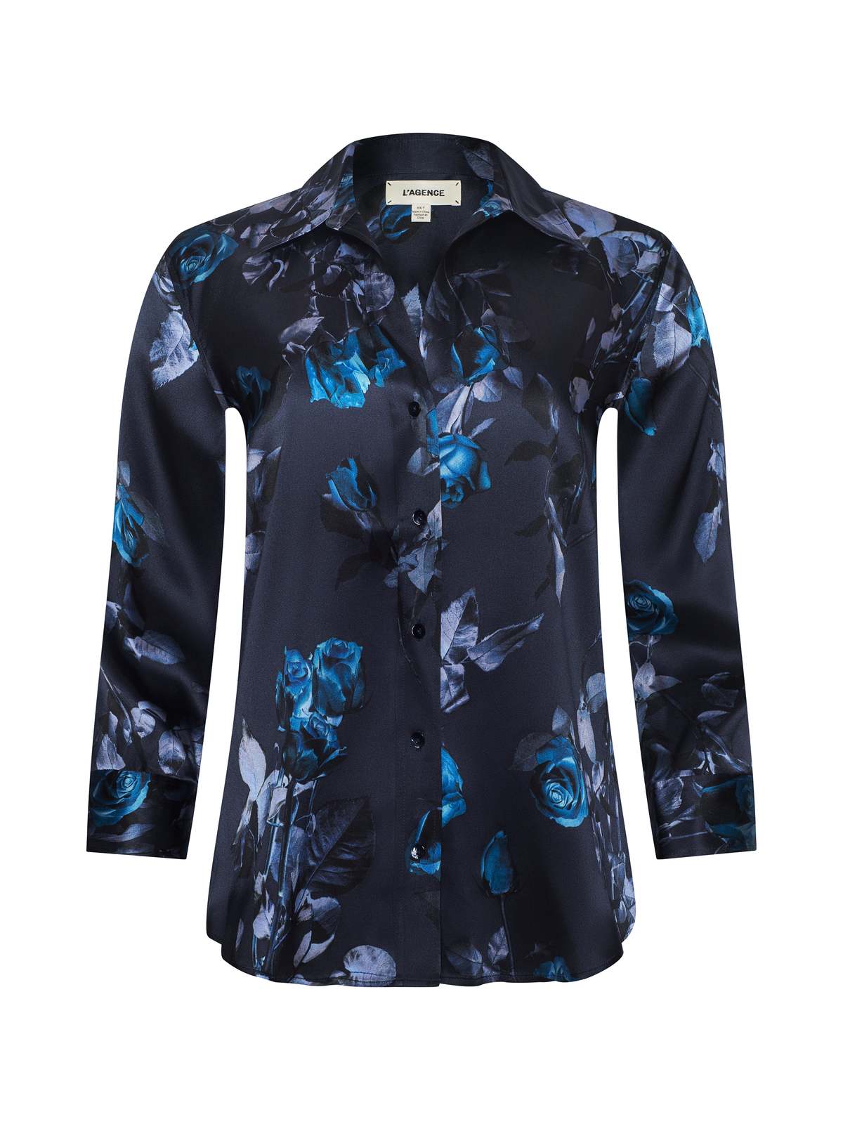 L'agence Dani Blouse Midnight Multi Moon Floral Top - Image 5 of 5