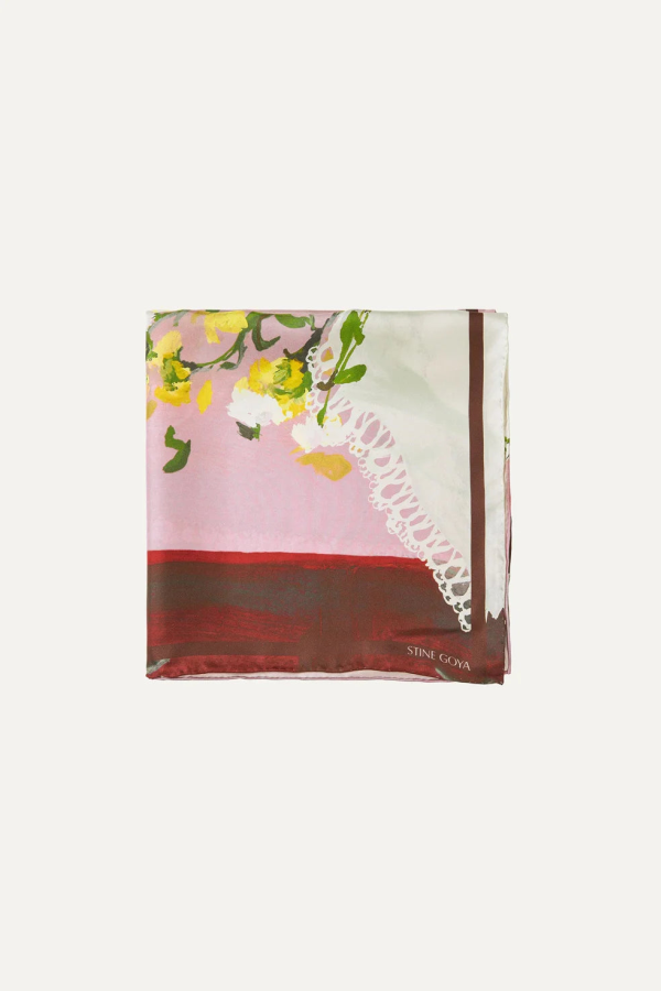Stine Goya Five Resolutions Silk Scarf - Pink