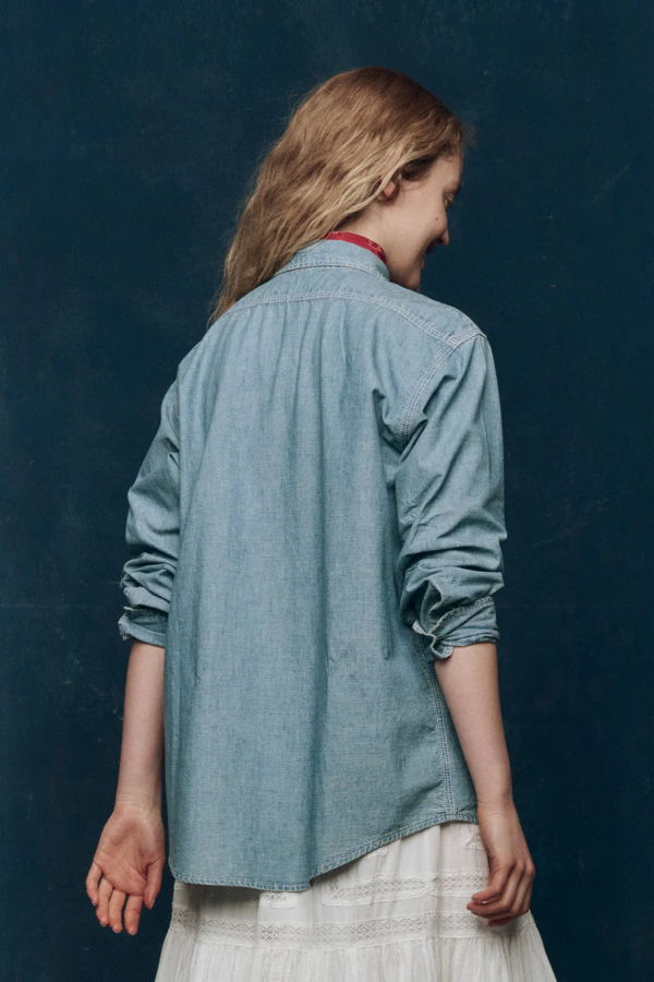 The Great. Craftsman Shirt in Railway Wash