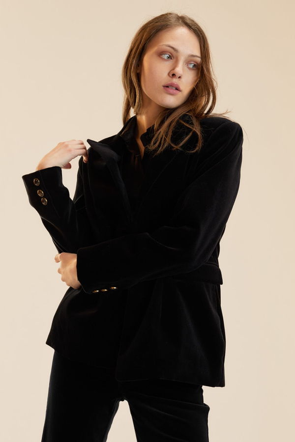 Cynthia Rowley Chelsea Suit Blazer - Black