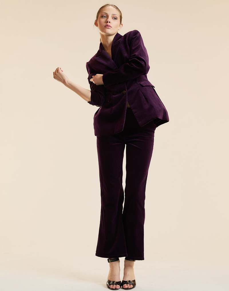 Cynthia Rowley The Chelsea Suit Blazer - Purple