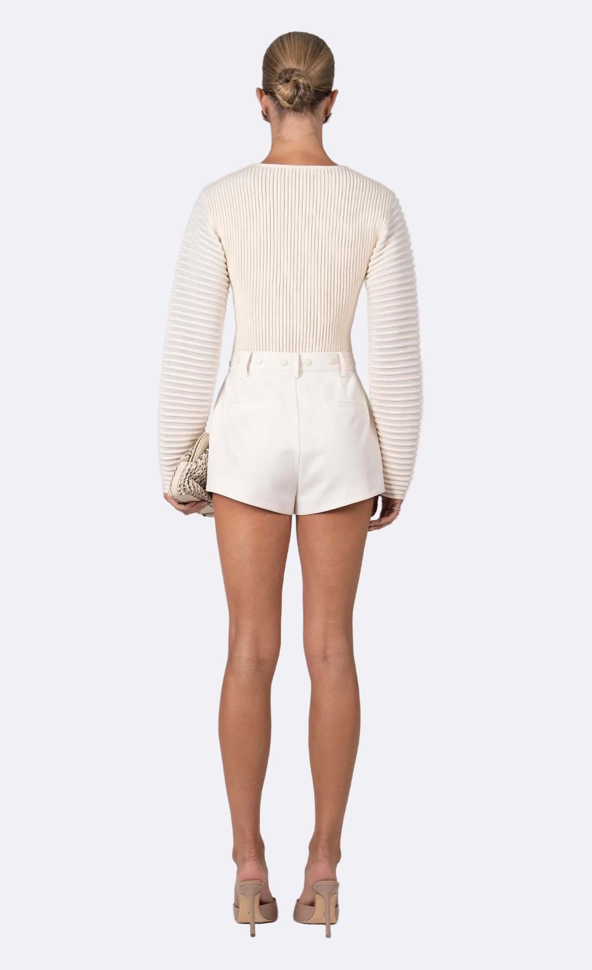 Nonchalant Label Zehra Shorts - Vanilla - Image 2 of 2