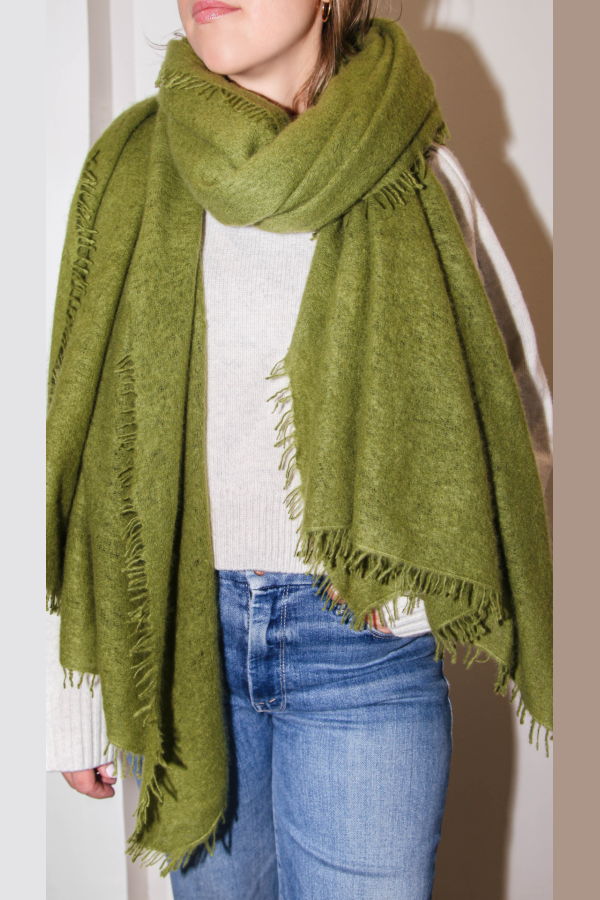 COMMUNITE Cashmere Felted Stole - Cedar Green